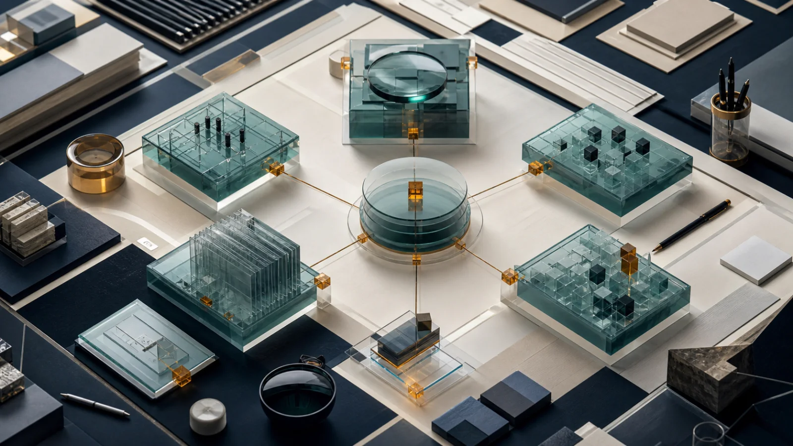 Moduli di competenza legale, compliance e tecnologia coordinati intorno a un progetto comune